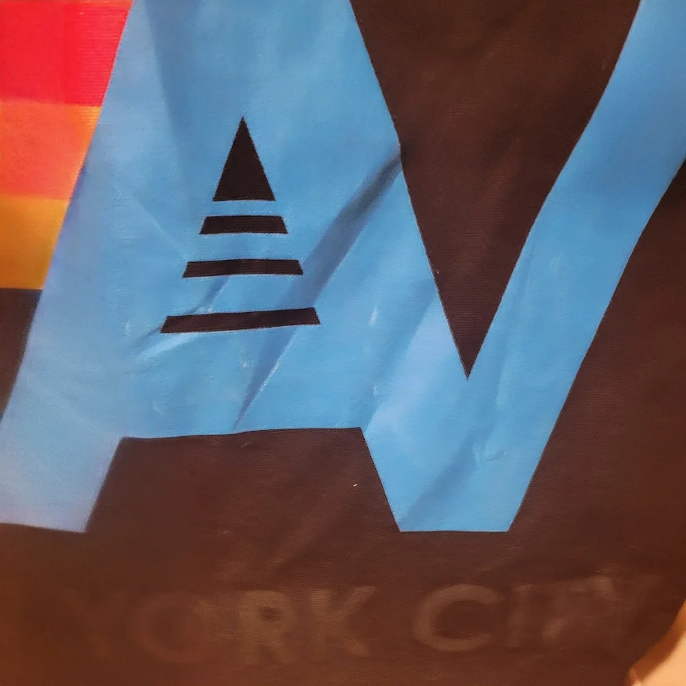 Aviator Nation New York City Large Black Canvas Tote Bag